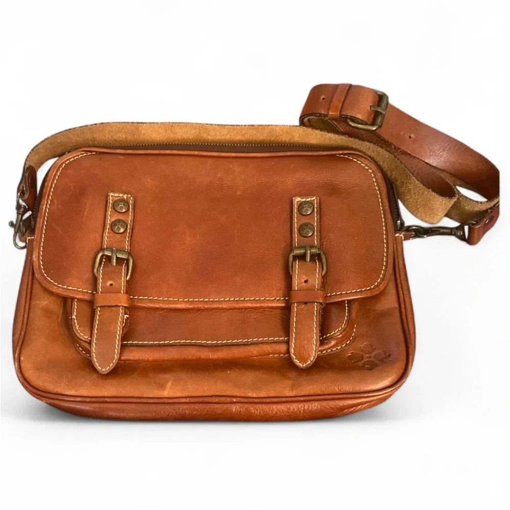 Patricia Nash Leon Retired Leather Crossbody GUC!